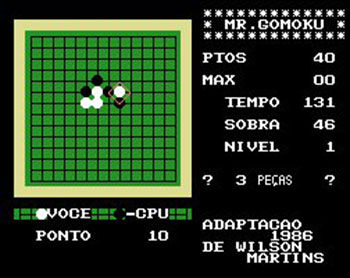 Pantallazo del juego online Mr. Gomoku (MSX)