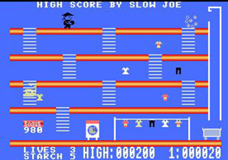 Pantallazo del juego online Mr. Wongs Loopy Laundry (MSX)