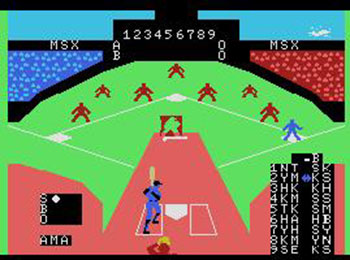 Pantallazo del juego online MSX Baseball (MSX)