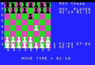 Juego online MSX Chess (MSX)