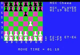 Portada de la descarga de MSX Chess
