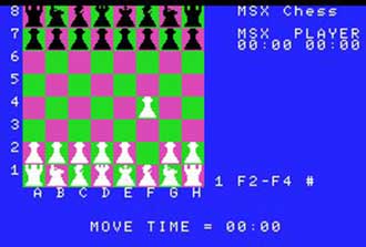 Pantallazo del juego online MSX Chess (MSX)