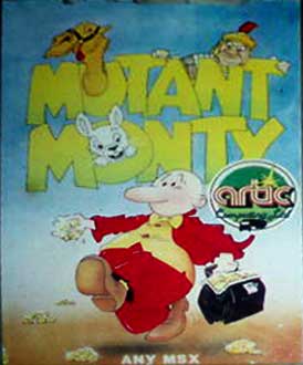 Carátula del juego Mutant Monty (MSX)