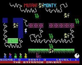 Pantallazo del juego online Mutant Monty (MSX)