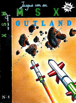 Carátula del juego Outland (MSX)