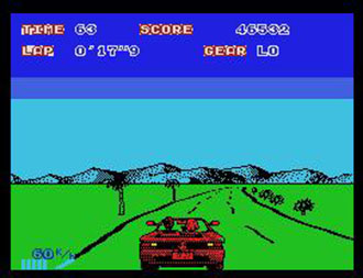 Pantallazo del juego online Outrun (MSX)