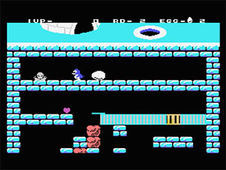 Pantallazo del juego online Doki Doki Penguin Land (MSX)