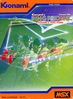 Carátula del juego Konami's Ping Pong (MSX)