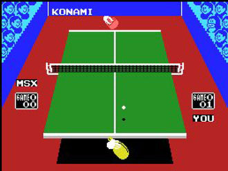 Pantallazo del juego online Konami's Ping Pong (MSX)