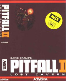 Carátula del juego Pitfall II Lost Caverns (MSX)