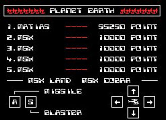 Carátula del juego Planet Earth (MSX)
