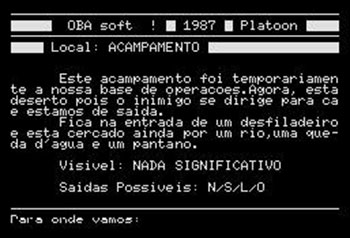 Pantallazo del juego online Platoon (MSX)