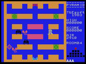 Pantallazo del juego online Pyramid Warp (MSX)