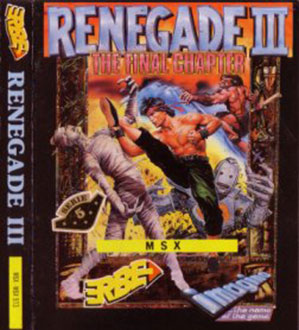 Carátula del juego Renegade III (MSX)