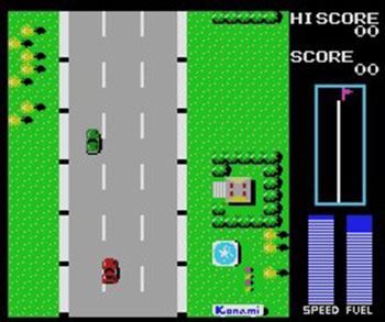 Pantallazo del juego online Road Fighter (MSX)