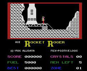 Pantallazo del juego online Rocket Roger (MSX)