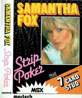 Carátula del juego Samantha Fox Strip Poker (MSX)