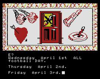 Pantallazo del juego online The Secret Diary of Adrian Mole (MSX)