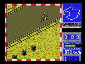 Pantallazo del juego online Sito Pons 500 C.C. Grand Prix (MSX)