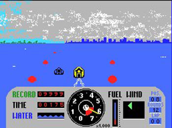 Pantallazo del juego online Speedboat Racer (MSX)