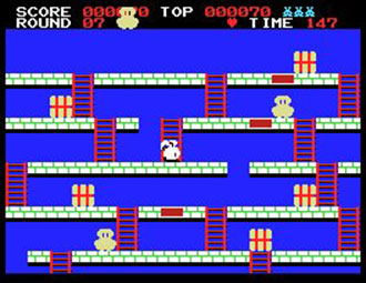 Pantallazo del juego online Tensai Rabbian (MSX)