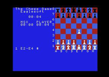 Pantallazo del juego online The Chess Game (MSX)