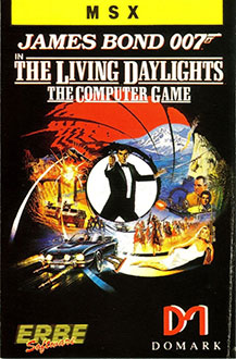 Carátula del juego James Bond 007 The Living Daylights (MSX)