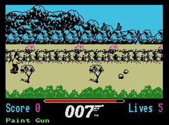 Pantallazo del juego online James Bond 007 The Living Daylights (MSX)