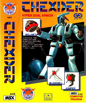 Carátula del juego Thexder (MSX)
