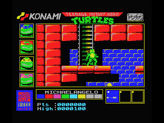 Pantallazo del juego online Teenage Mutant Ninja Turtles (MSX)