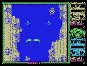 Pantallazo del juego online Toobin' (MSX)