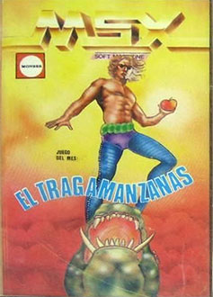 Carátula del juego El Tragamanzanas (MSX)