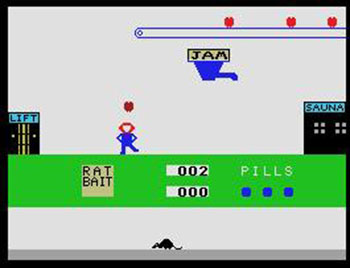 Pantallazo del juego online El Tragamanzanas (MSX)