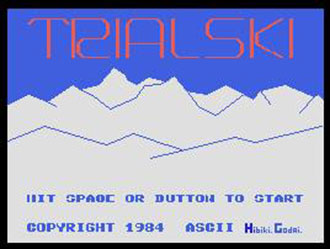 Juego online Trial Ski (MSX) Juego online Trial Ski (MSX)