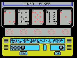 Pantallazo del juego online VIdeo Poker (MSX)