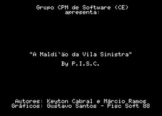 Carátula del juego A Maldicao da Vila Sinistra (MSX)