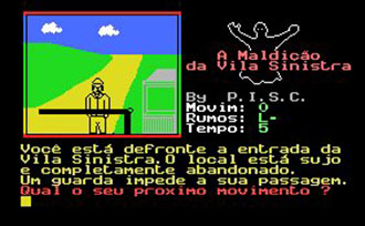 Juego online A Maldicao da Vila Sinistra (MSX)