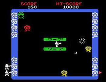 Pantallazo del juego online Warp Warp (MSX)