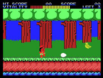 Pantallazo del juego online Wonder Boy (MSX)