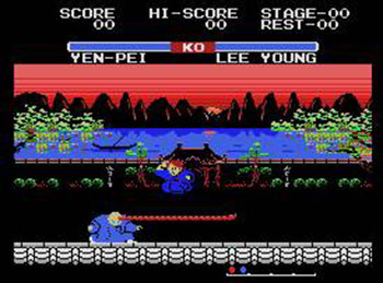 Pantallazo del juego online Yie Ar Kung Fu 2 (MSX)