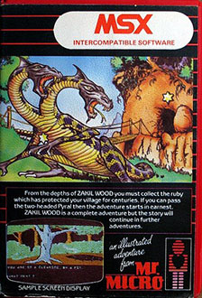 Carátula del juego Zakil Wood (MSX)