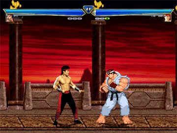 Pantallazo del juego online Mortal Kombat vs Street Fighter (MUGEN)