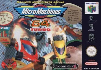 Carátula del juego Micro Machines 64 Turbo (N64)