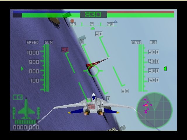 Pantallazo del juego online AeroFighters Assault (N64)