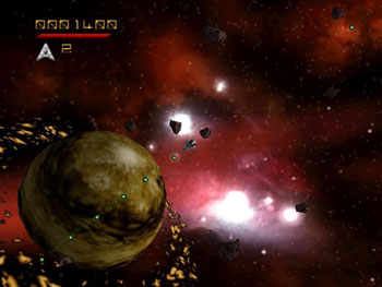 Pantallazo del juego online Asteroids Hyper 64 (N64)