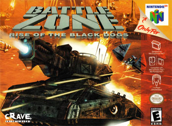 Carátula del juego Battlezone Rise of the Black Dogs (N64)