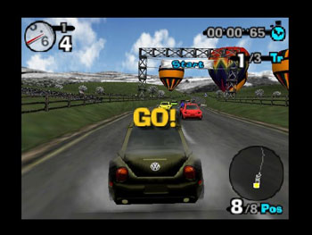 Pantallazo del juego online Beetle Adventure Racing (N64)