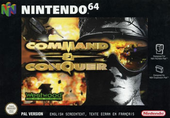 Carátula del juego Command and Conquer (N64)