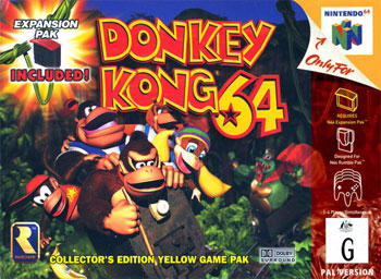 Carátula del juego Donkey Kong 64 (N64)