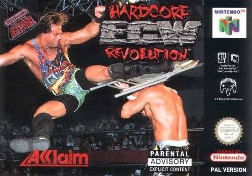 Carátula del juego ECW - Hardcore Revolution (N64)